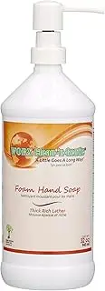 Worx Clean-'n'-Gentle Foam Hand Soap 32 oz. (945 ml) for use in Industrial, Commercial and Residential applications.