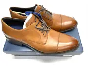 Cole Haan Mens ME Cap Oxford Tan Leather Oxfords Shoes 11 Medium ColeHaan
