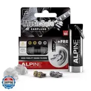 Alpine MusicSafe - High Fidelity Earplugs for Musicians - 2 Interchangeable F
