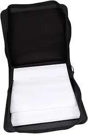 TOGEVAL Professional Capacity CD DVD Case Holder Oxford Storage Bag Organizer for Home Cinema Protects Discs from Scratches and Dust Convenient Zipper Closure