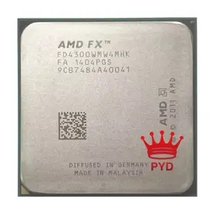 Amd FX 系列 FX4300 3.8GHz 四核 CPU 處理器 FX 4300 FD4300WMW4MHK 95W