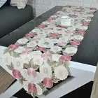 Party Runner Desk Cover Case Oval Practical Satin Fabric Tablecloth And