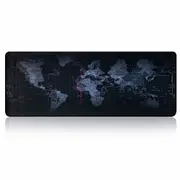 World Map Gaming Mousepad Mouse Pad Mat Laptop Computer Edge Sewing 900x400x2mm