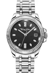 Thomas Sabo WA0406-201-203 Black Dial Silver Stainless Steel Womens Watch