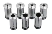 Accusize Industrial Tools 5C Hex Collets, 7 Pcs/Set, Size Including 1/4'', 5/...