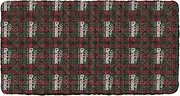Merry Christmas Tree Branches Buffalo Plaid Tartan Check Scotland Toddler Travel Bed Sheet Washable Cot Sheet for Kids Folding Bed for Kids Travel Mattress 50'' x 25'' (Sheet,Bed Not Included)