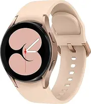 Samsung Electronics Galaxy Watch 4 40mm Smartwatch with ECG Monitor Tracker for Health Fitness Running Sleep Cycles GPS Fall Detection Bluetooth US Version, Pink Gold