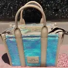 Marc Jacobs The Sequin Mini Tote Crossbody Bag in Iridescent Summer Fun RARE