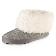 Isotoner women's knit marisol boot eco comfort slipper size S