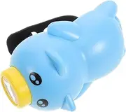 MUSISALY 1 Set Bike Flashlight with Horn Adorable Rechargeable Pig Light for Electric Scooters Balance Bikes Multiple Lighting Modes for Night Safety Visibility
