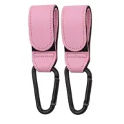 1/2Pcs PU Leather Baby Stroller Hook for Pram Rotate 360 Degree Rotatable Cart O