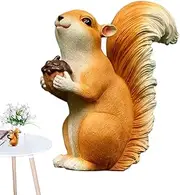 Squirrel Figurine, Squirrel Statues for Garden,Small Squirrel Garden Statues | Animal Lawn Ornaments, Outdoor Animal Figurines, Squirrel Garden Decor for Garden