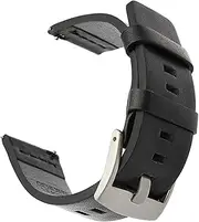 NPKNGZTATW 20mm Premium Leather Watchband For Pebble Time Round 20mm Men Compatible With Huawei Watch 2 (Sport) compatible with Ticwatch 2 Quick Release Band Wrist Strap Watch strap
