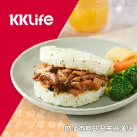 在飛比找ETMall東森購物網優惠-KKLife 麻油杏鮑菇翠玉米漢堡 (180g/顆; 3顆/