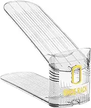 Shoe Slot Organizer - Shoe Organizer for Door Closet, Foldable Shoe Rack Organizer | Double Layer Shoe Storage Organizer with Non-Slip Shelf, Org