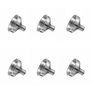 6x Winex Stainless Steel Hip Flask Funnel Liquid Transfer Barware Accessory SLVR