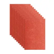 10Pcs Red Glitters Foam Sheets, 8"x12" Sparkle EVA Foam Sheets(1.5mm Thick)