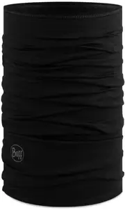 Buff Merino Lightweight Solid Multifunctional Headwear, black for Men One Size