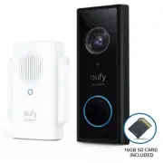 Eufy Video Doorbell 1080P 2-Way Intercom Camera w/ Mini Repeater & 16GB SD Card
