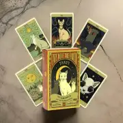 New Cats Rule The Earth Tarot Cards Deck for Beginners Oracle Witch Wicca Zodiac