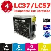 4x Compatible Ink Cartridge LC37 Black For Brother DCP 135C MFC 260C 235C