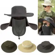 Hot Hiking Fishing Hat Outdoor Sport Sun Protection Neck Face Flap Cap Wide Brim
