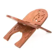 Enhance Your Worship: Luxury Sheesham Wood Holy Book Stand for Sacred Texts, 15"