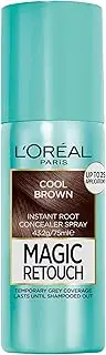 L'Oreal Paris Magic Retouch Temporary Root Concealer Spray - Cool Brown (Instant Grey Hair Covera