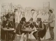 Paris Cafe : Mabel Dwight : 1927 : Archival Quality Art Print