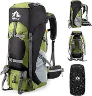 Night Cat Hiking Backpack 70L 90L Internal Frame Rucksack Bag Large Backpack For Men Travel Trekking Camping Climbing Cycling With Waterproof Rain Cover Adjustable Shoulder Strap Water