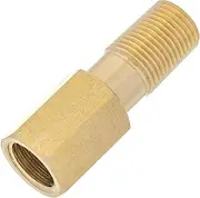 HALLMERS Brass 1/8" BSP Male to Female 35mm Threaded Straight Pipe Fitting Extension, Adapter Coupler Reducer Converter Connector, Used to Connect Lines for Air, Water, Fuel, Oil and Gases