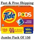 Tide PODS Liquid Laundry Detergent Pacs, Spring Meadow (156 ct.) 4 Bags