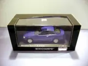 Minichamps 1/43 Mercedes Benz Clk 2002 Blue Meta Minicar