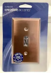 Creative Accents Wall Lighting Plates Toggle Wall Plate - Antique Copper 9AC101