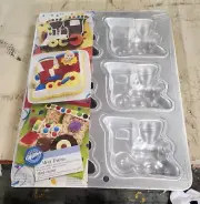 cake tin mini trains baking NOS new never used sealed package cupcake cookie