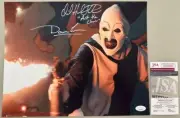 Terrifier DAVID HOWARD THORNTON + DAMIEN LEONE Hand Signed 11x14 Photo 2 JSA COA