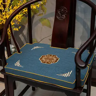 中式紅木沙發坐墊實木墊茶臺坐墊防滑家用太師椅官帽椅卡扣墊圈椅