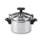 4 Quart Pressure Cooker, Compound Bottom Small Pressure Canner, Easy to Use P...