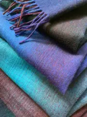 PAUL SMITH SOFT LUXURIOUS LAMBSWOOL SHADES OF BLUE SCARF BNWT made in England