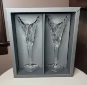 NIB 2000 Waterford MILLENNIUM "LOVE" Champaign Toasting Flutes - Second Toast