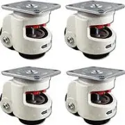 TP-80F 2.5" Wheel Leveling Machine Casters - 4-Pack