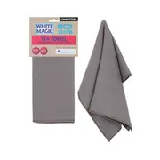 White Magic 70cm Single Tea Towel Kitchen Cleaning/Wiping Dishcloth Charcoal