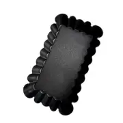 2Pcs 0.6mm Non-Stick Carbon Steel Cream Pie Baking Cake Mold for Pies,9210