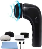 Sansent Electric Shoe Shine Kit, Power Upgrades, Electric Shoe Polisher Brush Shoe Shiner Dust Cleaner Portable Leather Care Kit for Shoes, Bags…