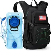 Hydration Backpack, Hiking Backpack with 2L/3L Water Bladder, High Flow Bite Val