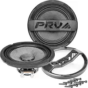 Carbon Fiber 6.5" Midrange Speaker 400 Watts 4 Ohm Neodymium MT6MR400CF-NDY-4 Slim Water Resistant Pro Audio Loudspeaker for Boat UTV 4-Wheeler Motorcycle (2 Speakers)