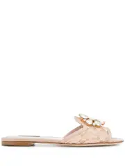[Dolce & Gabbana] Dolce & Gabbana-Sandali `Bianca`-Donna 37 IT