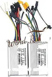 ZAPYVET for JP Display 36V 48V 52V 60V Throttle Switch 25ah Dual Drive Brushless Motor Controller, for FLJ T11 T113 Electric Scooter Electric Scooter Display Screen(48v 25a No Hall AB)