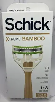 Schick Xtreme Bamboo Hybrid 3-blade Men's Recyclable Disposable Razors - 3ct