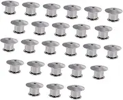 [TEHAUX] 25pcs Lapel Pin Blank Books Hat Accessories Flat Bracket Locking Pin Backs Metal Bracket Pin Keepers Locking Clasp Retainer Horse Needle Card Cap Golden Pin Buckle Goalkeeper Backs